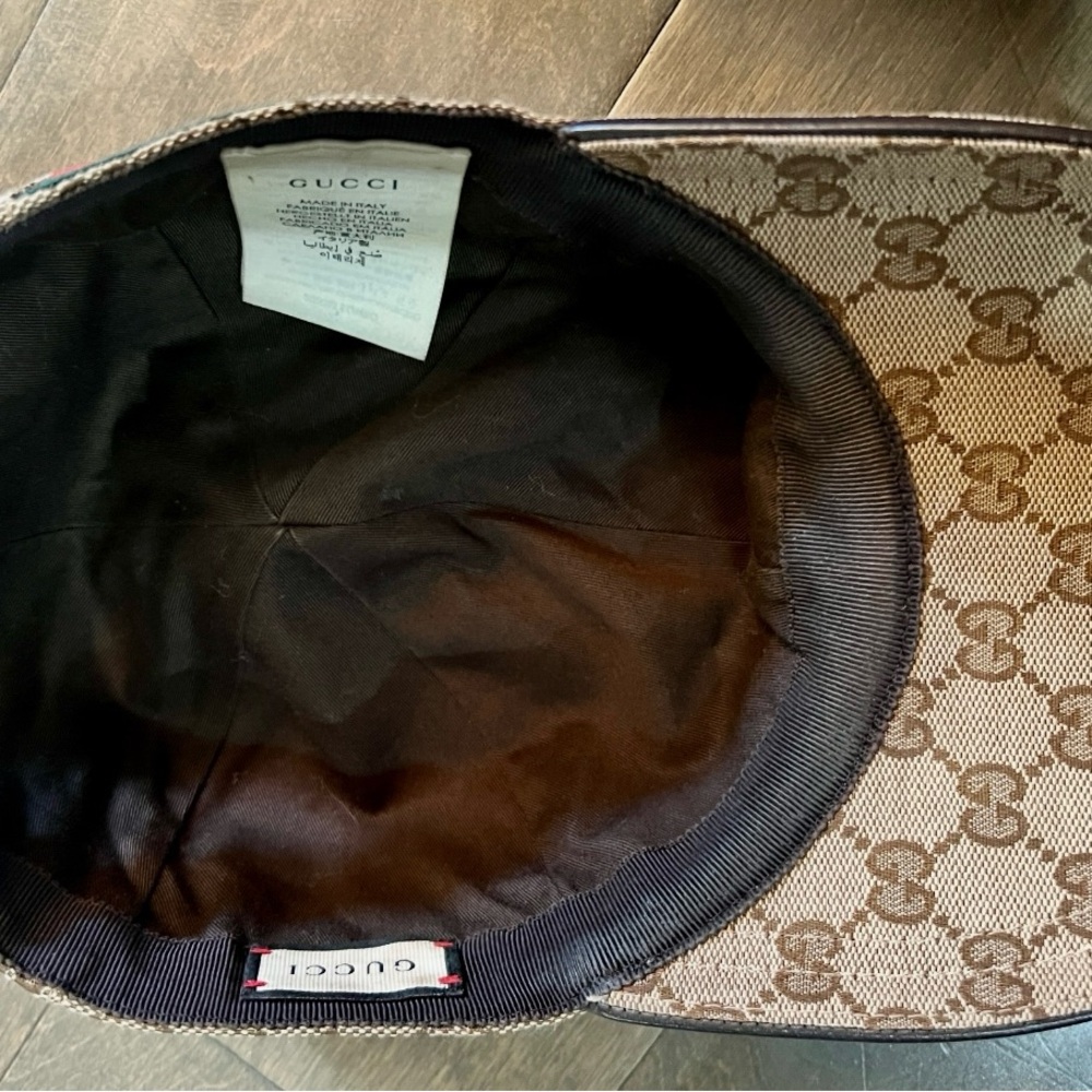 ORIGINAL GG CANVAS BASEBALL HAT WITH WEB - Picture 2 of 4